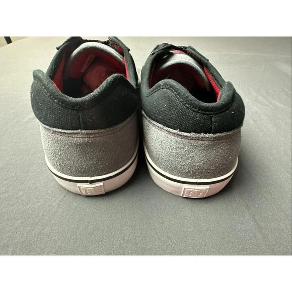 Mens Size 12 DC Tonik Black/Grey Red Leather & Cloth Top Skateboarding S… - Picture 15 of 17
